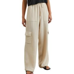 NEW RAILS christiano double gauze pants in flax